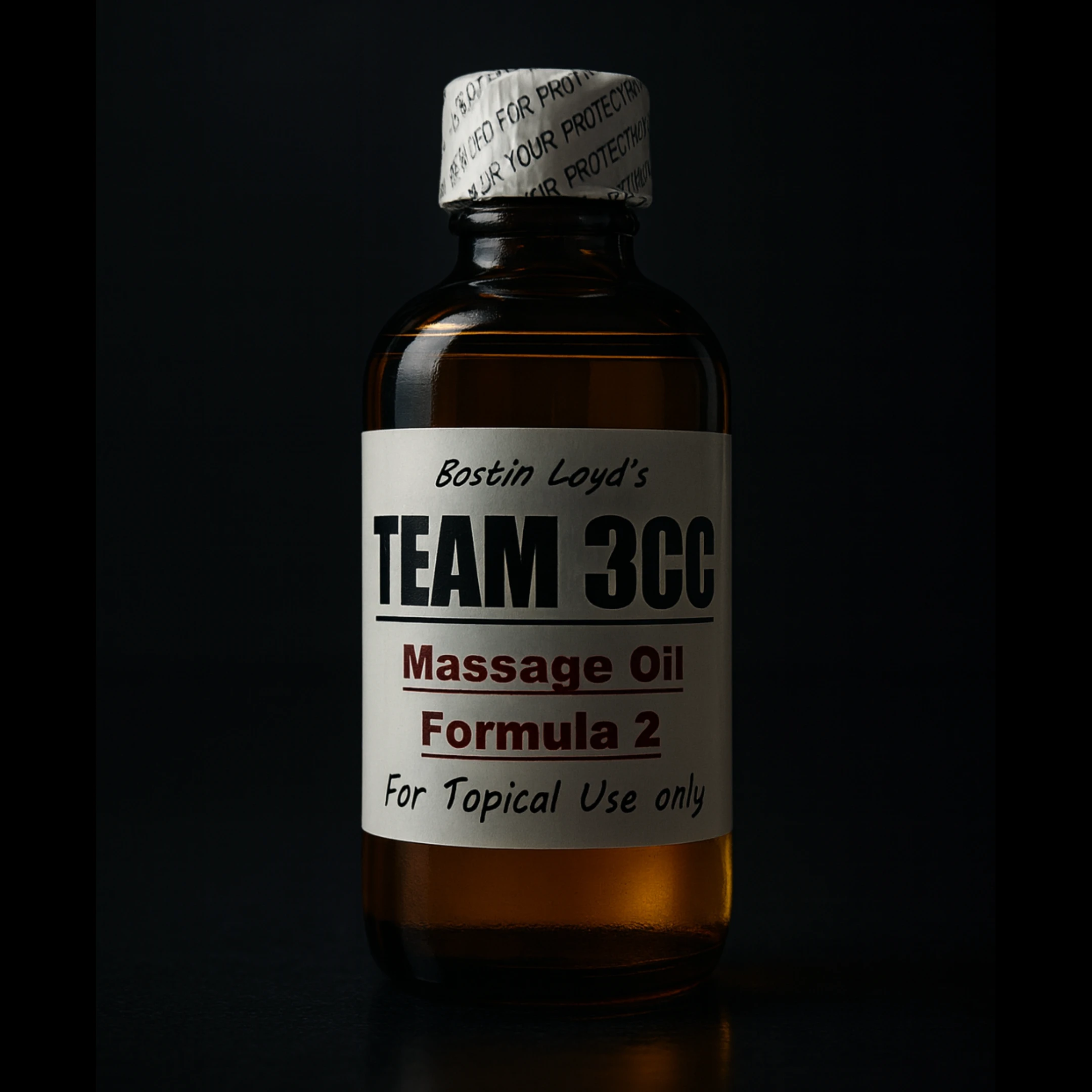Team 3cc massage oil formula 2 picture in dark theme