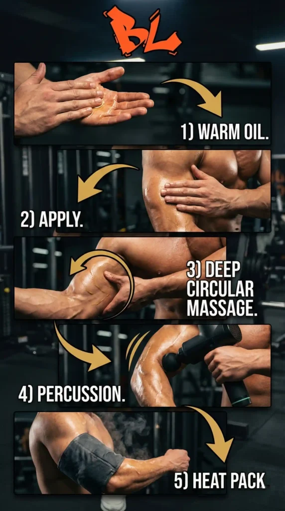 how to use guide for topical massage oil